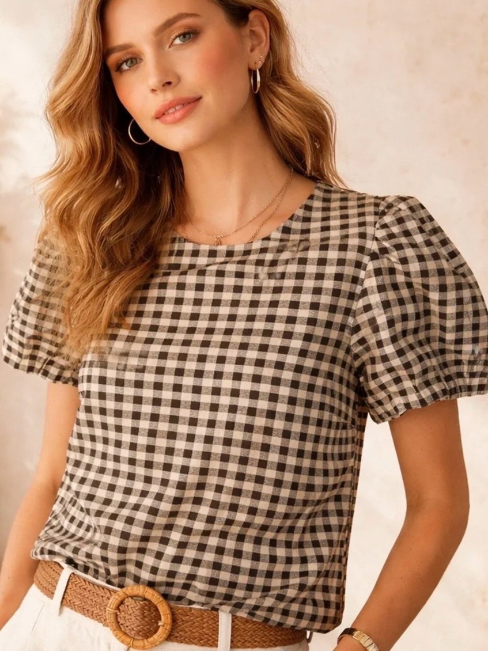 NWT J.Crew Factory Lurex Metallic Threads Puff-Sleeve Top Black Gold XXL